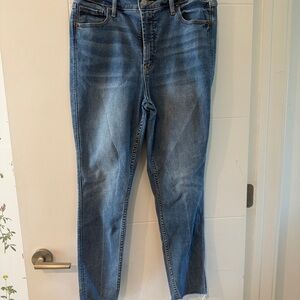 Old Navy High Rise Blue Jeans with Subtle Fade